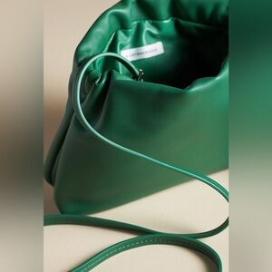 NWT By Anthropologie Cinched Faux-Leather Clutch